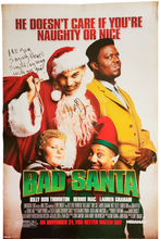 Load image into Gallery viewer, Billy Bob Thornton Signed Bad Santa Poster w Movie Quote Exact Proof
