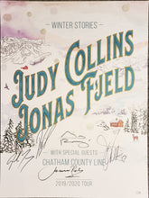 Load image into Gallery viewer, Judy Collins Jonas Fjeld Signed Winter Stories Tour 2019-2020 Concert Poster
