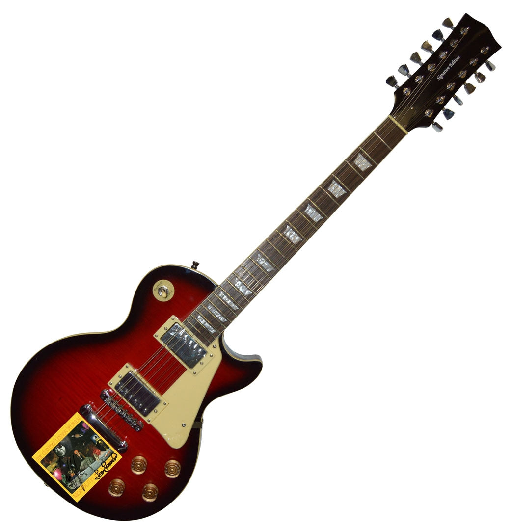 Les Claypool Sean Lennon Signed X2 Monolith Of Phobos 12 String LP Guitar UACC