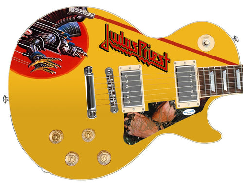 Rob Halford of Judas Priest Signed Custom Graphics Guitar