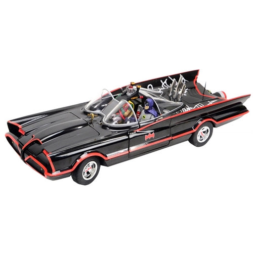 Adam West, Burt Ward Signed Elite1:18 Scale Die-Cast Batmobile w Figures