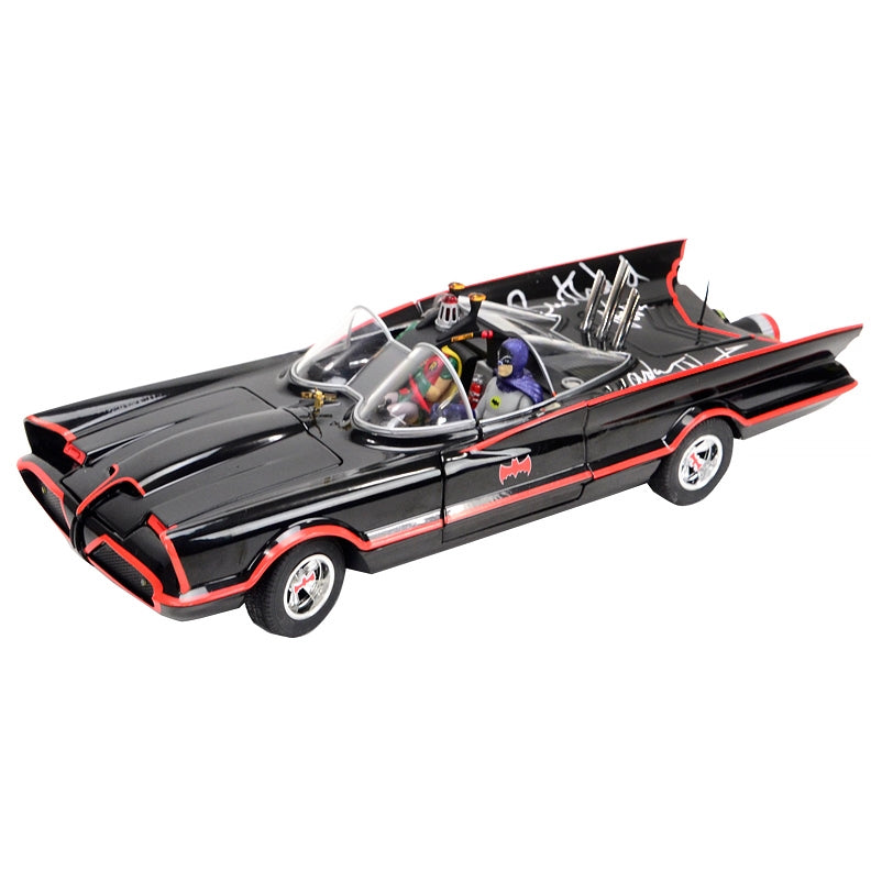 Adam West, Burt Ward Signed ELITE 1:18 Scale Die-Cast Batmobile w Figures