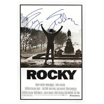 Sylvester Stallone Autographed Rocky Single-Sided 24x36 Movie Poster