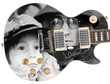 Load image into Gallery viewer, Julian Lennon w Beatles John Signed Custom Graphics Guitar
