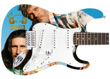 Load image into Gallery viewer, 3OH!3 Nathaniel Motte Autographed 1/1 Custom Graphics Photo Guitar
