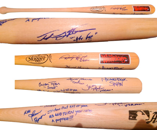 Warriors Cast Autographed X7 Baseball Bat James Remar +6 Exact Proof