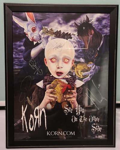 Korn Autographed See You On The Other Side Album LP CD Framed 21x27 Poster