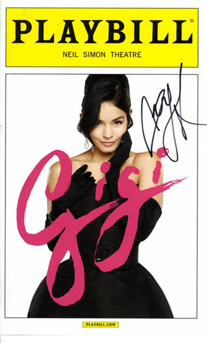 Vanessa Hudgens Autographed Signed Gigi Black Dress Playbill 