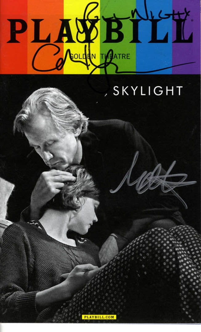 Skylight Autographed X3 Bill Nighy Carey Mulligan Playbill