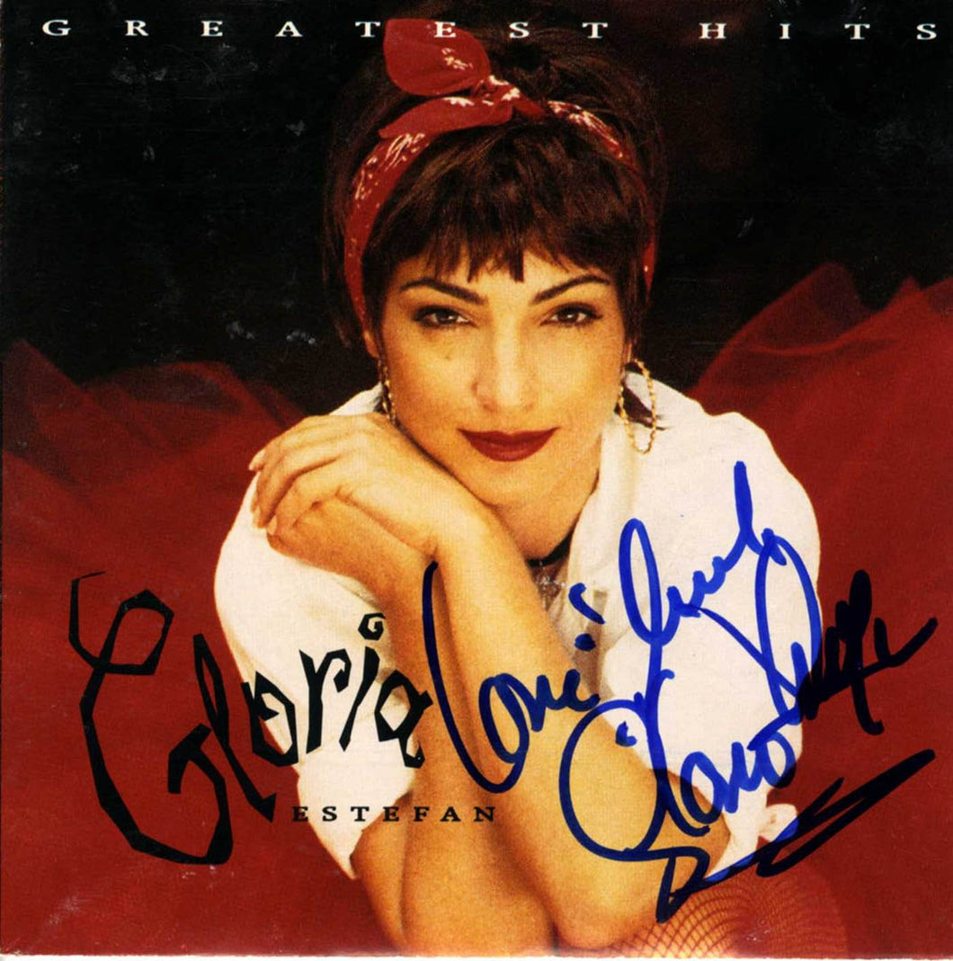 Gloria Estefan Autographed Signed Greatest Hits Cd Cover 