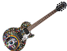 Load image into Gallery viewer, David Gilmour Of Pink Floyd Signed Custom Acid LSD Sheet Graphics Epiphone Guitar
