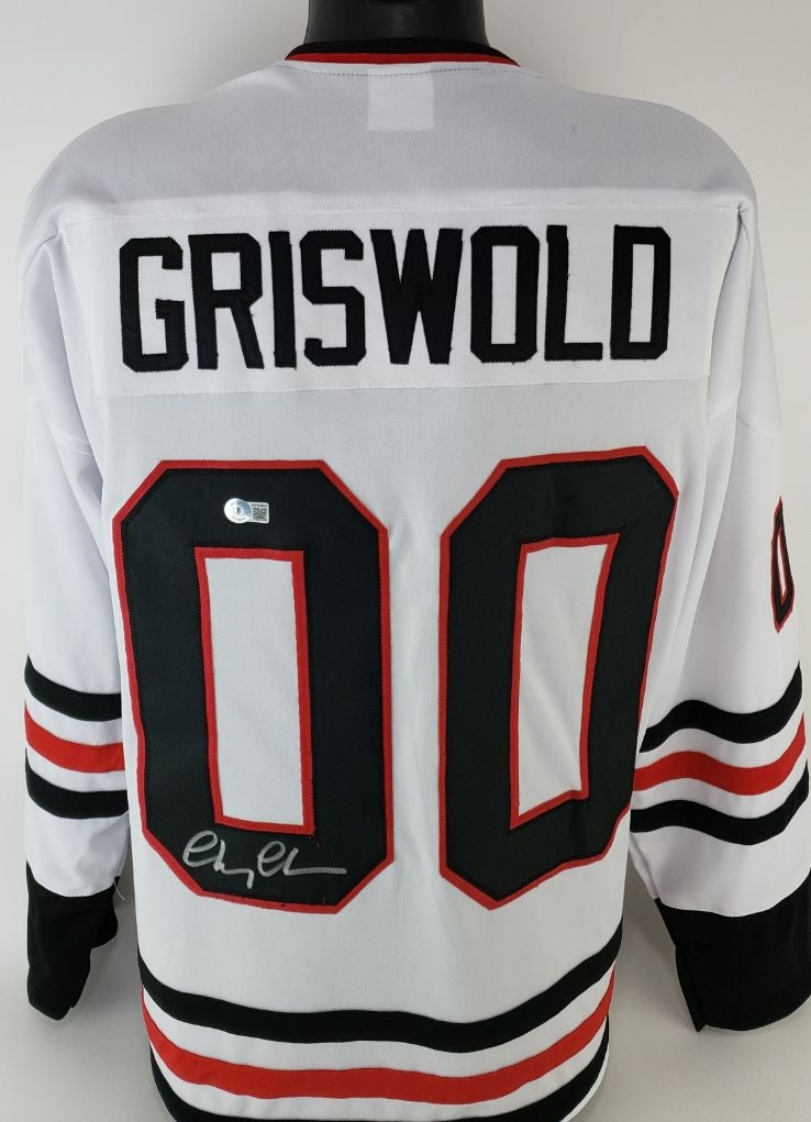 Chevy Chase Signed Clark Griswold Christmas Vacation Movie Jersey BAS Witness