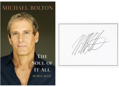 Michael Bolton Autographed Signed The Soul of It All HC Book RD