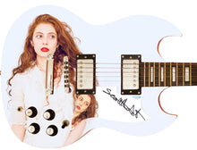 Load image into Gallery viewer, Scarlett Sabet Signed Custom Graphics Guitar
