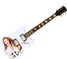 Load image into Gallery viewer, Scarlett Sabet Signed Custom Graphics Guitar ACOA
