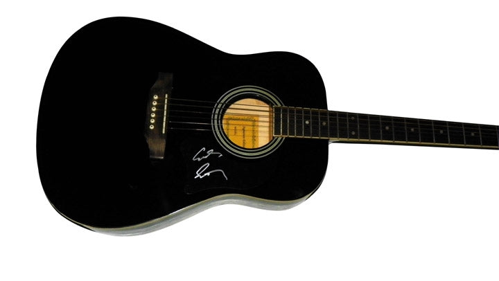 Cowboy Troy Autographed Signed Black Acoustic Guitar