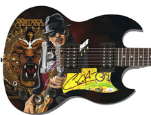 Load image into Gallery viewer, Carlos Santana Signed Custom Graphics Guitar
