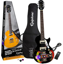 Load image into Gallery viewer, Slash of Guns N Roses Signed Custom Graphics His Model Epiphone Guitar
