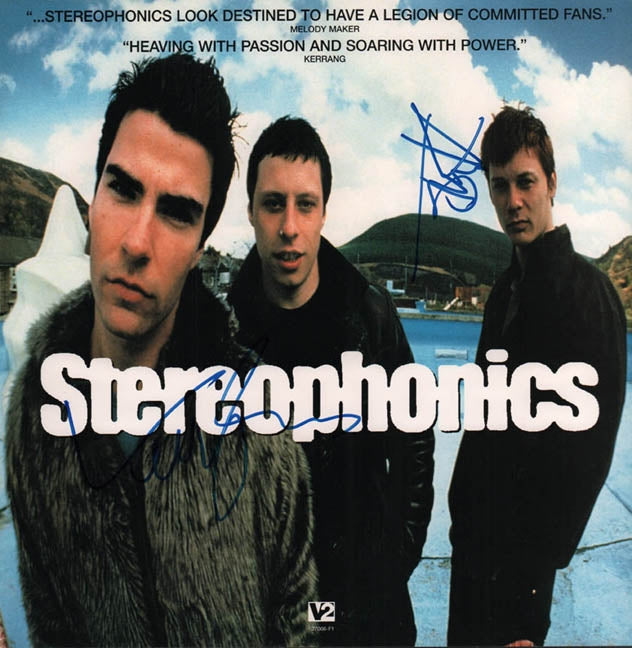 Stereophonics Autographed x2 Signed Album 12x12 Poster Flat