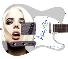 Load image into Gallery viewer, Agyness Deyn Signed Custom Graphics Guitar

