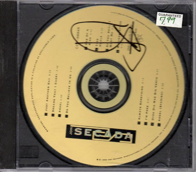 Jon Secada Autographed Signed CD 