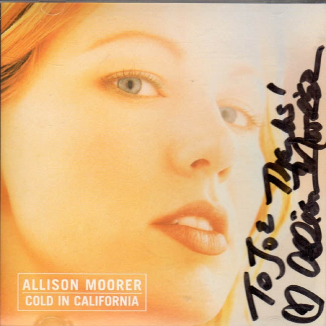 Allison Moorer Signed Cold In Cali CD