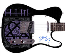 Load image into Gallery viewer, Mikko Paananen Mige of Him Signed Custom Graphics Guitar
