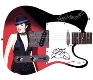 Liza Minelli Signed Custom Graphics Guitar