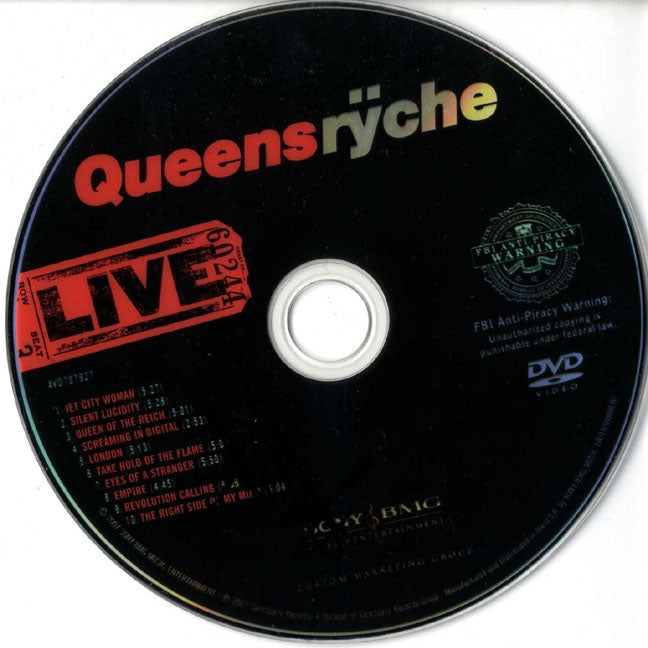 Queensryche Michael Wilton Autographed Signed LIVE CD