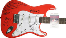 Load image into Gallery viewer, Heart Autographed Fender Guitar w Barracuda Lyrics Exact Proof JSA
