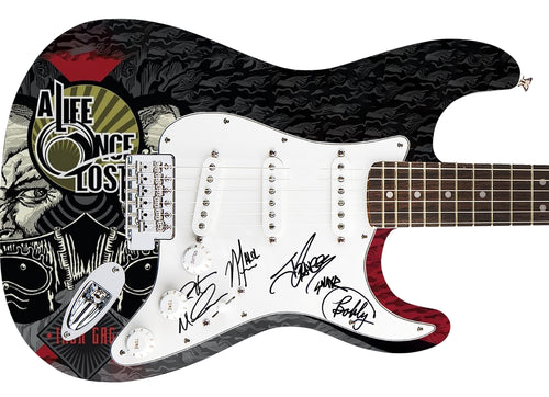 A Life Once Lost Autographed Signed 1/1 Custom Graphics Photo Guitar