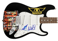 Aerosmith Autographed Dream On Photo Graphics Guitar