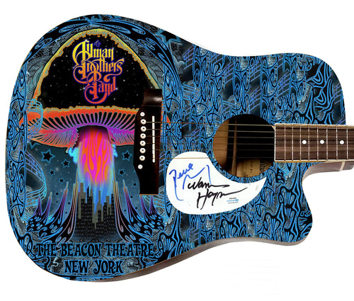 The Allman Brothers Band Autographed 1/1 Custom Graphics Photo Guitar