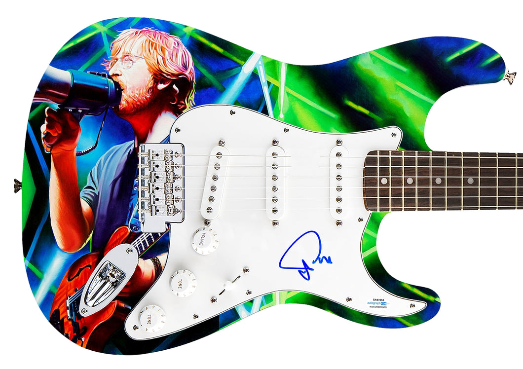 Phish Trey Anastasio Autographed Fender Custom 1/1 Graphics Photo Guitar