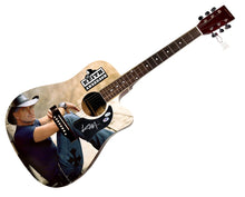 Load image into Gallery viewer, Keith Anderson Autographed 1/1 Custom Graphics Photo Guitar ACOA PSA
