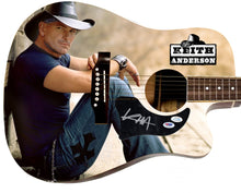 Load image into Gallery viewer, Keith Anderson Autographed 1/1 Custom Graphics Photo Guitar
