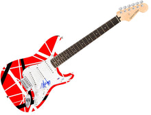 Load image into Gallery viewer, Van Halen Michael Anthony Signed 1/1 Custom Graphics Photo Guitar PSA
