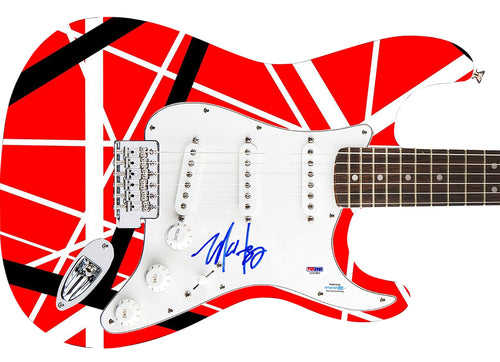 Van Halen Michael Anthony Signed 1/1 Custom Graphics Photo Guitar