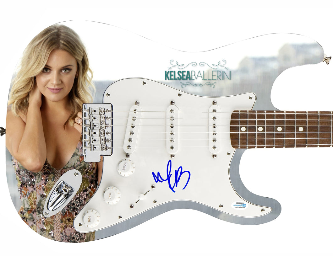 Kelsea Bellerini Autographed 1/1 Custom Graphics Photo Guitar