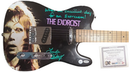 Linda Blair Autographed Signed Exorcist Custom Graphics Guitar