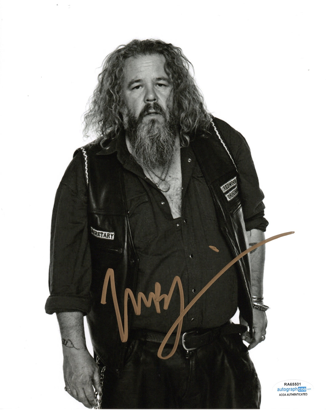 SONS OF ANARCHY Mark Boone Junior Autograph 8x10 Photo