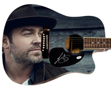 Load image into Gallery viewer, Lee Brice Hey World Album Lp CD Autographed Graphics 1/1 Acoustic Guitar
