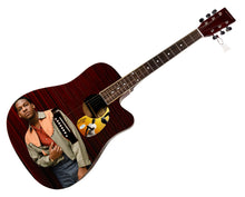Load image into Gallery viewer, Leon Bridges Autographed Custom Graphics Photo Guitar ACOA
