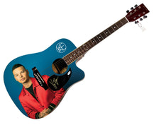 Load image into Gallery viewer, Kane Brown Autographed 1/1 Custom Graphics Photo Guitar ACOA
