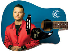 Load image into Gallery viewer, Kane Brown Autographed 1/1 Custom Graphics Photo Guitar
