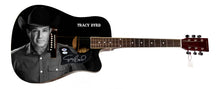 Load image into Gallery viewer, Tracy Byrd Signed 1/1 Custom Graphics Photo Guitar ACOA
