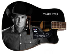 Load image into Gallery viewer, Tracy Byrd Autographed 1/1 Custom Graphics Photo Guitar
