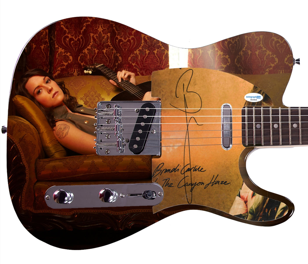 Belinda Carlisle The Go-Go’s Autographed Custom Graphics Guitar