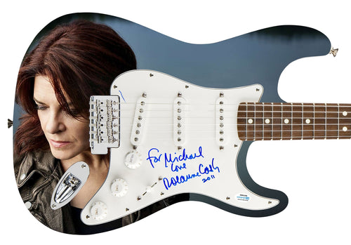 Rosanne Cash To Michael Autographed Signed 1/1 Custom Graphics Photo Guitar