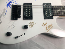 Load image into Gallery viewer, Chicago Band Autographed Pearl White Jackson Electric Guitar
